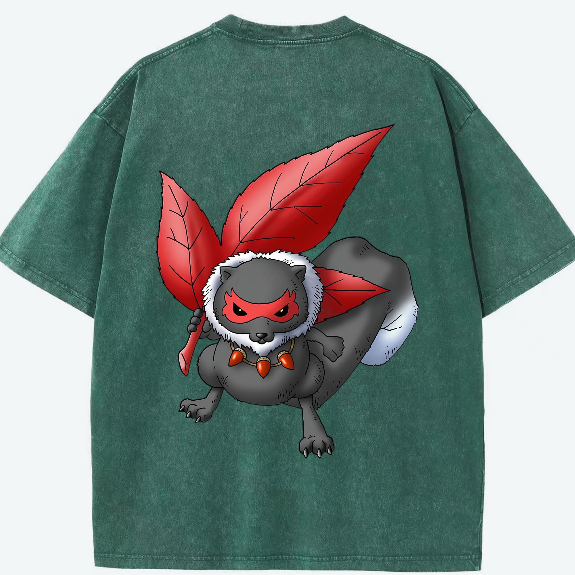 （画像用） ドラゴンクエスト Doragon Kuesuto Dragon Quest 綿100% ヴィンテージ風 半袖Tシャツ（背面プリント）